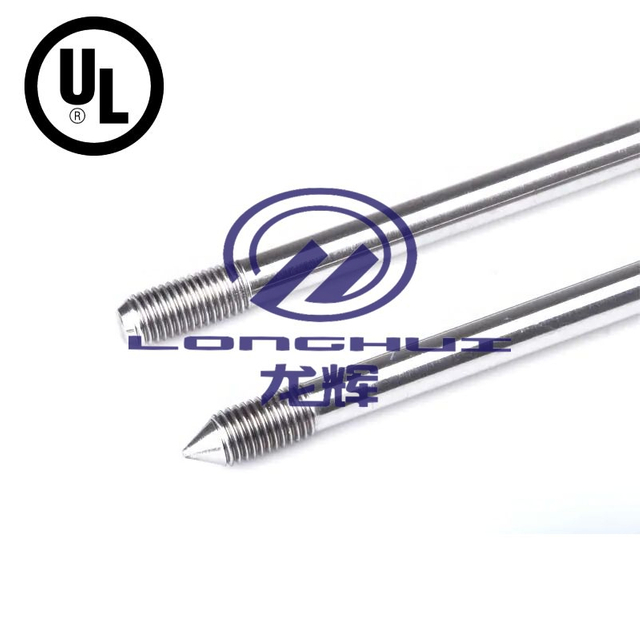 Zinc Coated Threaded Lightning 8 Ft Galvanized Ground Rod